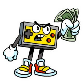 🤑 Мультфильм, Деньги, Контроллер, Игры, Жадность, Богатый whatsapp sticker