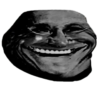 😄 Trollface Trollface, Meme, Meme de Internet, Expresión, Troll whatsapp sticker