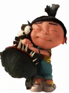 ☺️ Agnes Despicable Me Cartoon, Umarmung, Niedlich, Mädchen, Ich Einfach Unverbesserlich, Flauschig telegram sticker