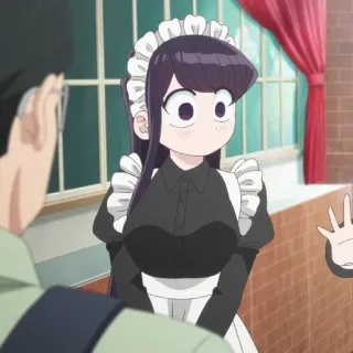 🍬 Komi Shouko Komi Can't Communicate Anime, Komi Can't Communicate, Komi Shouko, Empregada, Fofo, Garota Anime telegram sticker