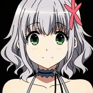 💗 anime girl, cute, cartoon, illustration, digital art, character telegram sticker