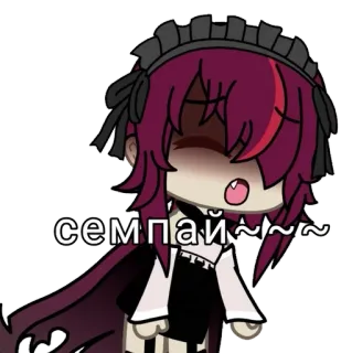 🍷 сем пай~~~ Anime, Cartone animato, Personaggio, Sticker telegram sticker