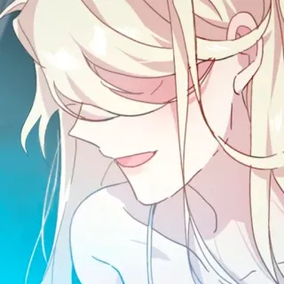 🪞 anime, manga, blonde, character, illustration, art telegram sticker