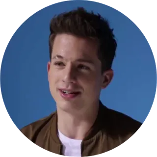 😊 Charlie Puth musician, singer, portrait, celebrity, pop music, charlie puth telegram sticker