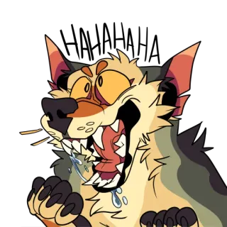 😄 lobo, bravo, louco, desenho animado, animal, peludo telegram sticker