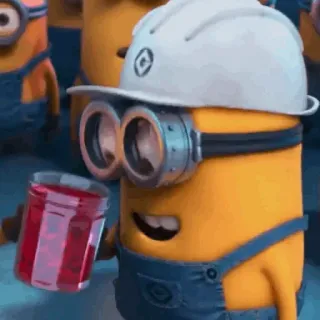 🍌 Minion Despicable Me Minion, Cartoon, Bauarbeiten, Schutzhelm, Lustig, Ich - Einfach unverbesserlich telegram sticker