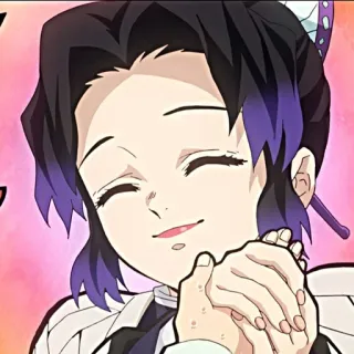 🥰 Shinobu Kocho Demon Slayer 애니메이션, 귀멸의 칼날, 코쵸우 시노부, 만화, 만화 telegram sticker