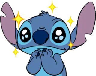 😔 Stitch สติทช์, ลิโล่ แอนด์ สติทช์, ดิสนีย์, น่ารัก, เป็นประกาย telegram sticker