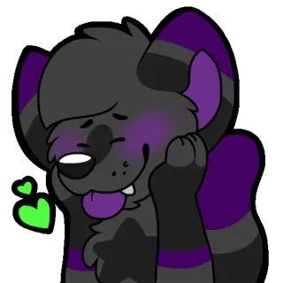 💚 Furry, Antropomórfico, Desenho animado, Fofo, Animal telegram sticker