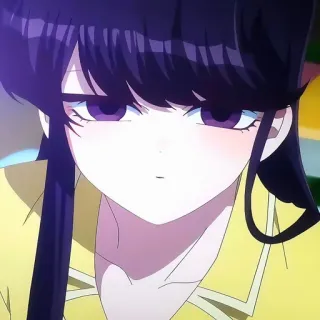 🙂 Komi Shouko Komi Can't Communicate Anime, Komi Can't Communicate, Komi Shouko, lycéenne, Manga, mignon whatsapp sticker