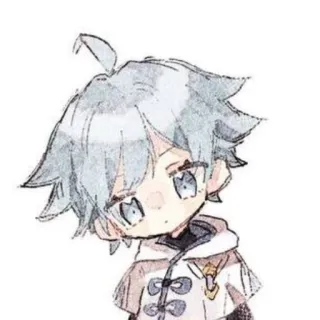 😕 Chongyun Genshin Impact anime, chibi, cute, genshin impact, chongyun telegram sticker