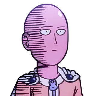 🙃 Saitama One-Punch Man Anime, Manga, Héroe, Divertido, Calvo, Saitama, One-Punch Man whatsapp sticker