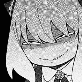 😈 Anya Forger Spy x Family anya, spy x family, anime, mangá, arrogante, fanart, desenho animado telegram sticker