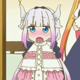 🔮 Kanna Kamui Miss Kobayashi's Dragon Maid Anime, Fofo, Kanna Kamui, Dragão, Miss Kobayashi's Dragon Maid telegram sticker