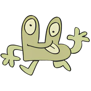 😜 personaje de dibujos animados, caprichoso, divertido, dibujos animados, lindo telegram sticker