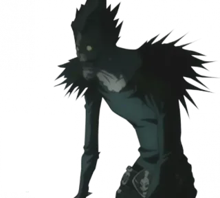 🦇 Ryuk Death Note Рюк, Death Note, Аниме, Манга, Шинигами, Сверхъестественное telegram sticker