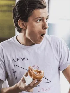 Tom Holland 2😎 by: @tomhollandd whatsapp stickers