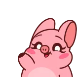 Эмодзи в @Pig_and_friends "Pig Valera"(@Mari_Deinos и аниматоры) telegram emojis 👋