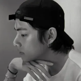 🎲 man, portrait, person, black and white, cap, boy telegram sticker