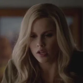 🤢 Rebekah Mikaelson The Vampire Diaries blonde, woman, vampire, tv show, character telegram sticker