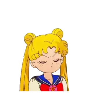 😤 Sailor Moon อนิเมะ, เซเลอร์มูน, การ์ตูน, ผู้หญิง, โกรธ telegram sticker