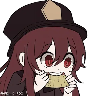 😀 Hu Tao Genshin Impact whatsapp sticker