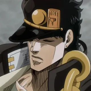 😑 Jotaro Kujo JoJo's Bizarre Adventure Anime, Jojo, Jotaro, Charakter, Illustration telegram sticker