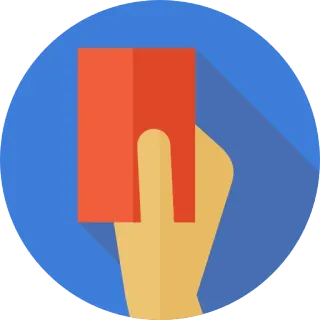 😡 rote Karte, Fußball, Sport, Strafe whatsapp sticker