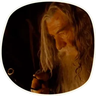 😑 Saruman Lord of the Rings 마법사, 마법, 반지, 사루만, 이안 맥켈런, 중간계 telegram sticker