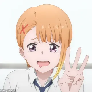 👻 Anime, Personaggio, Ragazza, Carino, Cartone animato telegram sticker