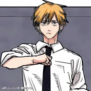 🪚 Denji Chainsaw Man Anime, Manga, Chainsaw Man, Denji, Charakter, Illustration telegram sticker