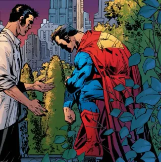 💎 Superman Superheld, DC Comics, Comic, Clark Kent, Stählener Mann telegram sticker