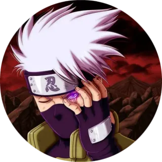 👌 Kakashi Naruto 忍 anime, manga, ninja, kakashi, naruto, character, sticker telegram sticker