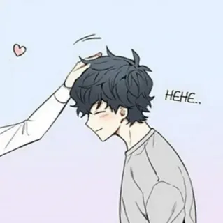 🥰 HEHE.. Dibujos animados, Anime, Corazón, Lindo, Afecto, Ilustración telegram sticker