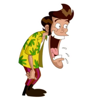 😃 Dibujo animado, Loco, Divertido, Exagerado, Expresión, Feliz, Tonto telegram sticker