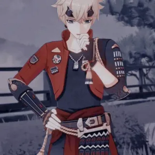 🍁 Thoma Genshin Impact 动漫, 游戏, 原神, 托马, 角色 telegram sticker