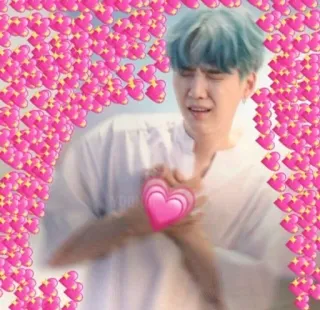 💓 Suga kpop, idol, fan, herz, liebe, meme, min yoongi telegram sticker