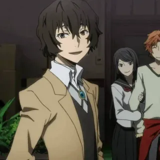 🥂 Dazai Osamu Bungou Stray Dogs Anime, Dazai Osamu, Bungo Stray Dogs, Personagem, Mangá telegram sticker