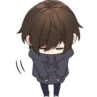 🥺 Anime, Chico, Mono, Pegatina, Dibujo animado telegram sticker