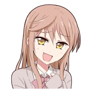 🙂 anime, girl, cartoon, smile, happy, cute telegram sticker