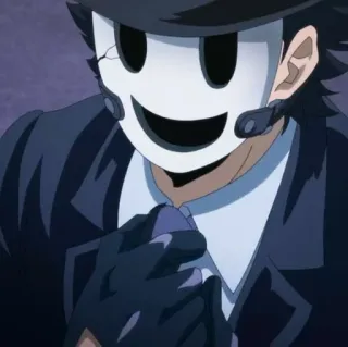 🚬 Sniper Mask High-Rise Invasion Anime, High-Rise Invasion, Máscara de francotirador, Personaje, Máscara, Manga telegram sticker