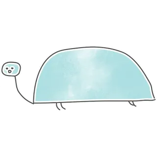 🐢 tortuga, animal, ilustración, lindo, dibujo telegram sticker