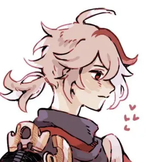 🥰 Kaedehara Kazuha Genshin Impact 动漫, 原神, 枫原万叶, 电子游戏, 角色 telegram sticker