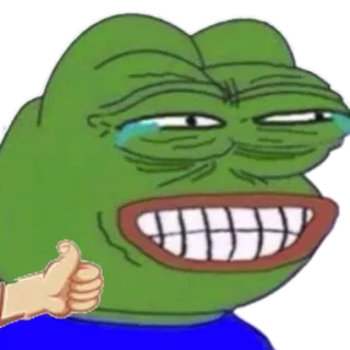 😂 Pepe the Frog Pepe, katak, meme, meme internet, reaksi, jempol ke atas whatsapp sticker