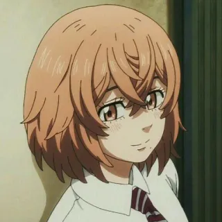 ☺️ Hinata Tachibana Tokyo Revengers Аниме, Токийские Мстители, Хината Тачибана, Манга, Мультфильм, Милый, Портрет, Персонаж whatsapp sticker