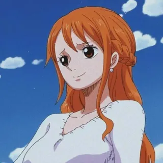 🍊 Nami One Piece Anime, Cartoon, Personnage, Femme, Nami, One Piece whatsapp sticker