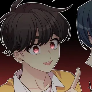 😈 อนิเมะ, มังงะ, ตัวละคร, เด็กผู้ชาย telegram sticker