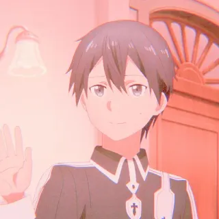 🗡 Kirito Sword Art Online Anime, Kirito, Sword Art Online, Karakter, Video game telegram sticker