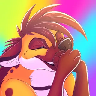 😂 hyène, dessin animé, animal, mammifère, poilu, art, dessin telegram sticker