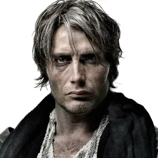 😐 Mads Mikkelsen actor, retrato, hombre, celebridad telegram sticker